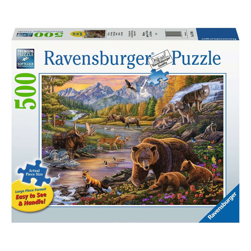 Rompecabezas Animales Salvajes 500 Pzas Xxl Ravensburger