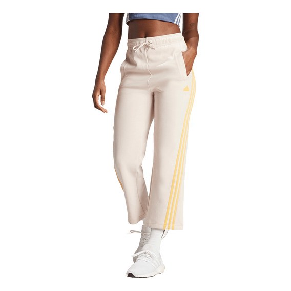 Pants adidas Casual Future Icons 3 Stripes Mujer Beige