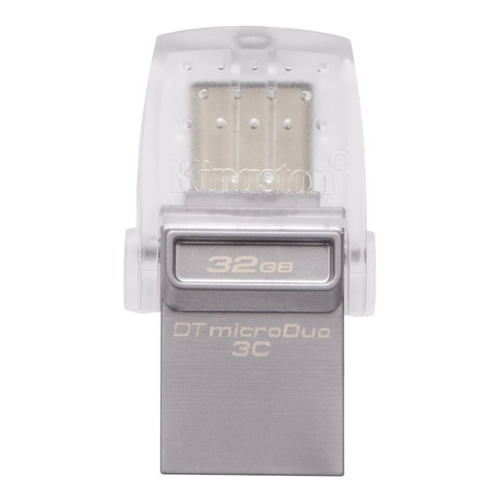 Memoria USB Kingston DataTraveler microDuo 3C DTDUO3C 32GB 3.1 Gen 1 plateado