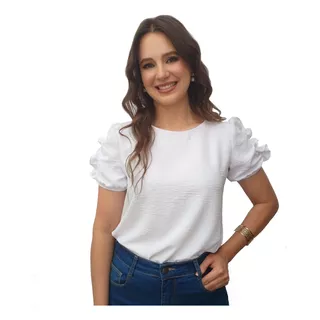 Blusa Blusinha Social Feminina Alfaiataria Moda Evangélica