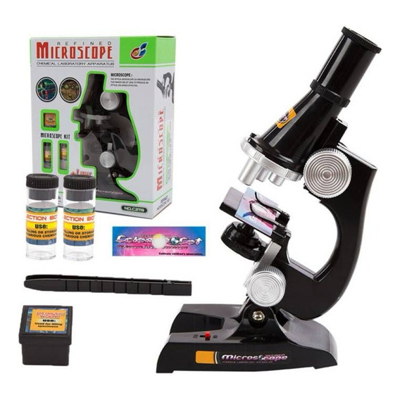 Microscopio Educacional En Kit Completo 3 Escala +accesorios