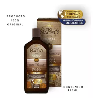 Champu Tio Nacho Anticanas Anticaida Henna Egipcia 415ml.