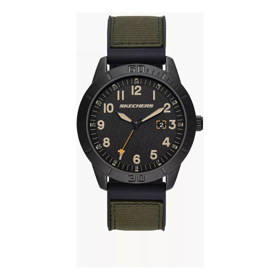 Reloj Para Hombre Skechers Burlingame Sr5204 Verde