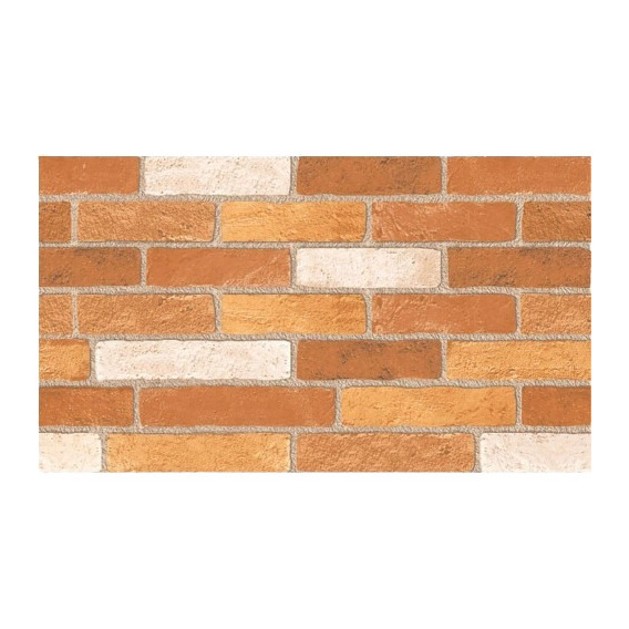 Cerámica Pared Brick Rustic - Tipo Ladrillo 32x56 Cm