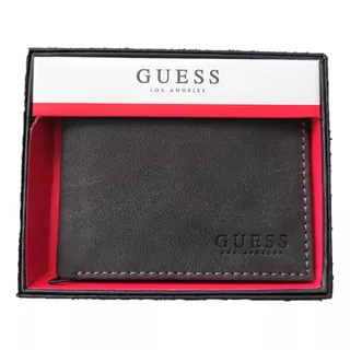 Cartera Guess Negra De Caballero Original 31go130037