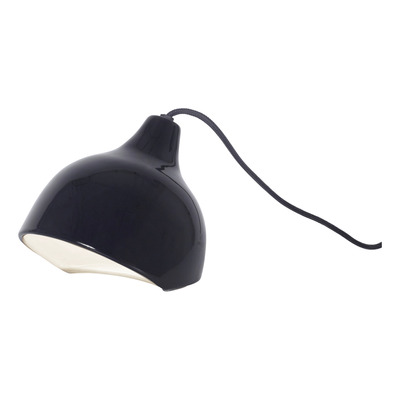 Lampara Velador Piso Zopi Negro Ceramica Apto Led Deco Lk