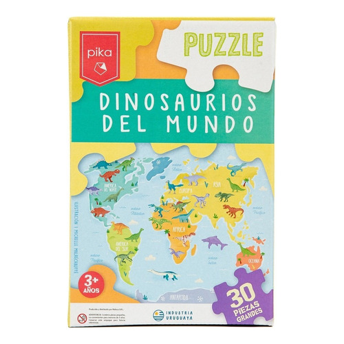 Puzzle Pika, Rompecabezas Infantil Niños, Dinosaurios, 30 P
