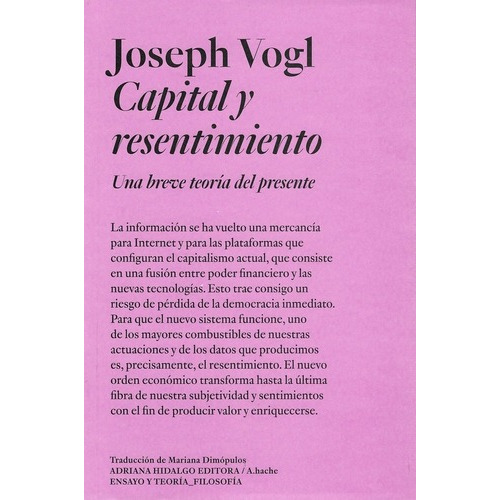 Capital Y Resentimiento - Joseph Vogl