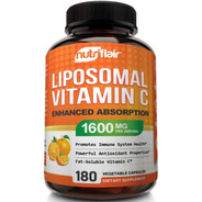 Vitamina C Liposomal 1600mg Inmunidad 180 Capsulas Veganas