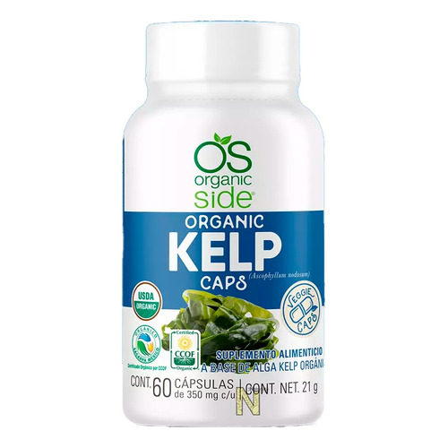 Alga Kelp Orgánica (60 Caps) Organic Side Sabor Natural
