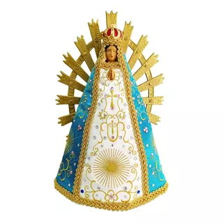 Imagen - Virgen De Lujan Con Vestido Especial 40 Cm