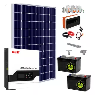 Kit Solar Motorhome Con Toma Externa De Red Panel Sharp