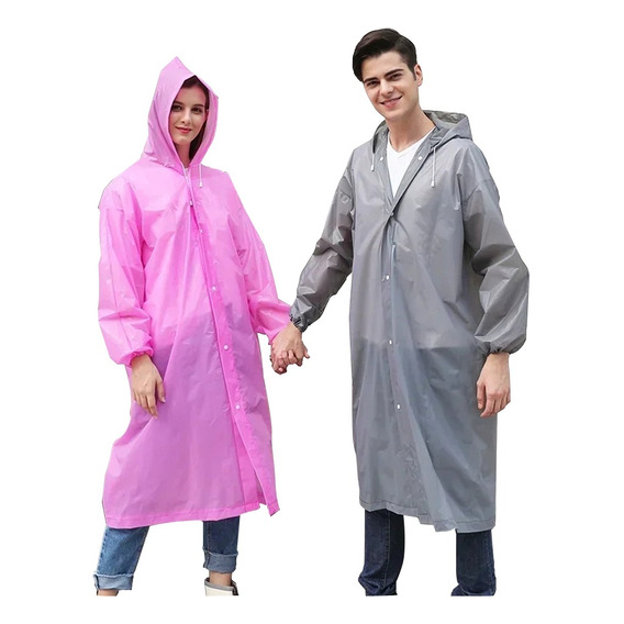 Capa Poncho Impermeable Lluvia Viento Estandar Adulto Gorro