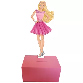 Alcancías De Barbie Niña Centro Mesa O Recuerdos