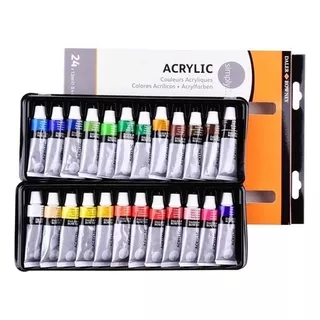  Tinta Acrílica Daler Rowney 12ml 24 Bisnagas