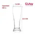 Vaso Cervecero X6 Berlin 562cc Vidrio Cristar Gaseosa Pinta