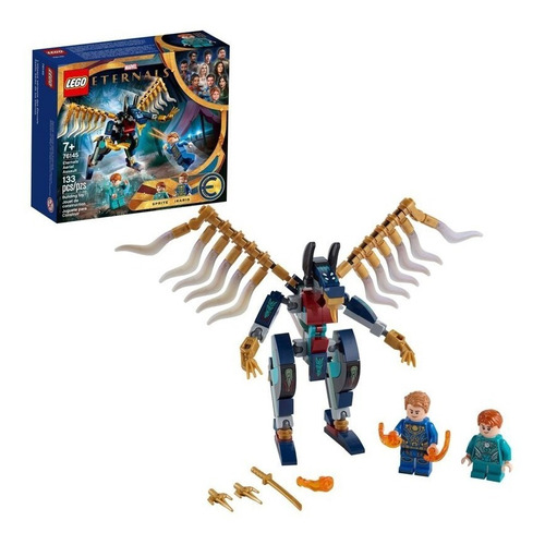 Kit Lego Marvel Asalto Aéreo De Los Eternos 76145 133 Piezas