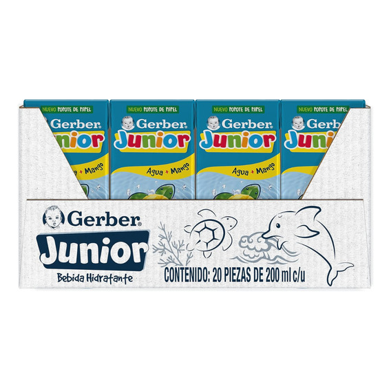 Gerber Junior Etapa 4 jugo sabor mango 20 unidades