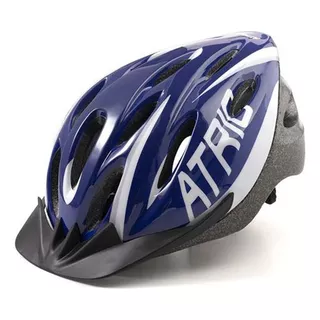 Capacete Ciclismo Adulto M Atrio Mtb 2.0 Azul/branco Com Led Cor Azul