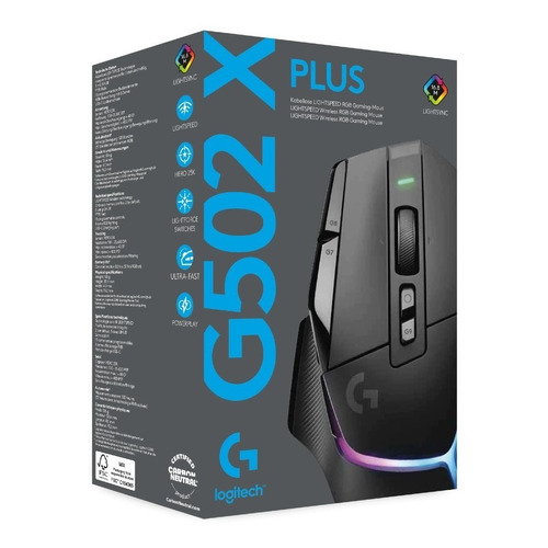 Mouse Gamer Logitech G502 X Plus 25k Dpi Lightforce Rgb Color Negro