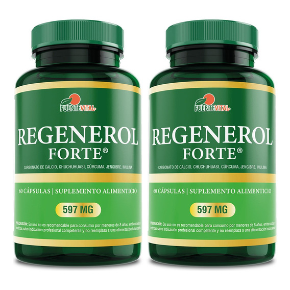 Regenerol - Vitaminas Huesos - Articulaciones. Pack X 2 