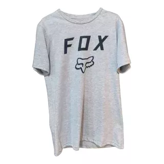 Remera Fox Legacy Moth Gris Melange- All Motors-