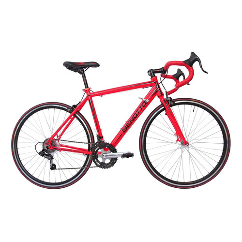 Bicicleta ruta Benotto Ruta 570 R700 20" 14v cambios Shimano Tourney color rojo neón