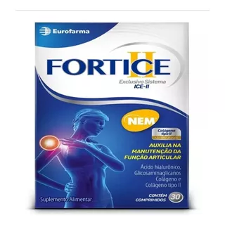 Fortice Colágeno Tipo Ii C/acido Hialurônico 30 Comp