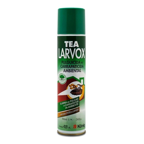 Spray Tea Larvox 419 Ml / Pulguicida Y Garrapaticida