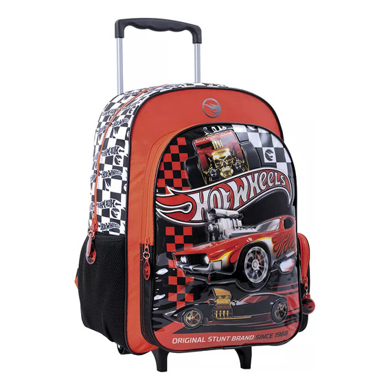 Mochila Carro 18 Pulgadas Hot wheels red cars Wabro 75115