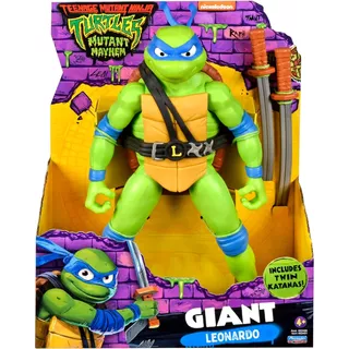 Figura Tortugas Ninjas Gigante Leonardo 30 Cm Playmates