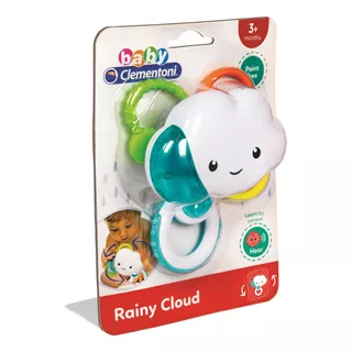 Sonaja Nube Divertida Bebe Estimulacion Baby Clementoni Color Blanco