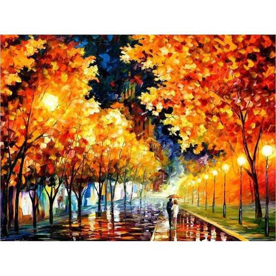 Diamond Painting Pintura Diamante Kit Noche De Lluvia 30x40