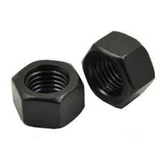 Tuerca Hexagonal Negra 3/8  - 16 G2 Unc (100 Unidades)