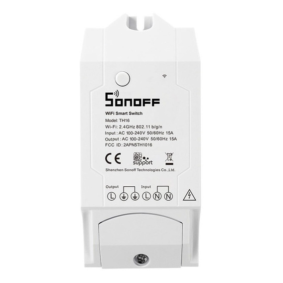 Sonoff Th16 Wifi Domotica Mide Temperatura Y Humedad Alexa