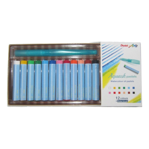 Crayones De Colores Acuarelables Pasteles De Aceite Pentel