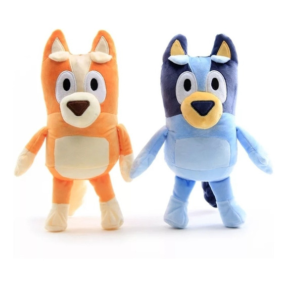 Peluche Bluey Y Bingo Muñecos 28cm Premium Listo Para Envio