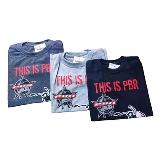 Kit 3 Camisetas Infantis Country - Pbr, Monster, Bull Riders