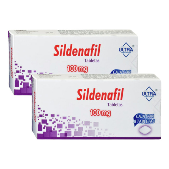Sildenafil 100 Mg Caja Con 8 Tabletas 2x1 Genérico De Viagra