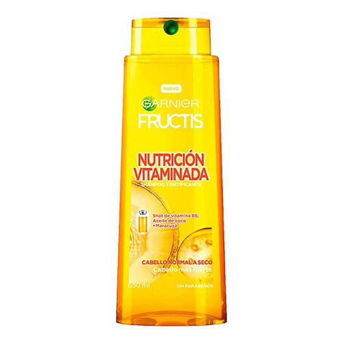 Shampoo Garnier Fructis Nutrición Vitaminada 650ml