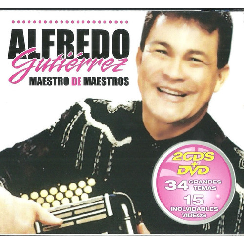 Alfredo Gutiérrez Maestro De Maestros | 2 Cd + Dvd Música 