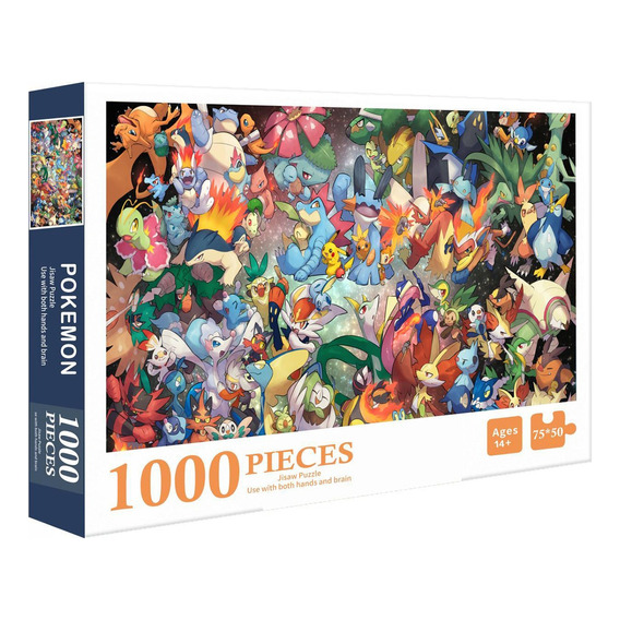 Rompecabezas Pokemon Anime Jugetes Puzzle De 1000 Piezas