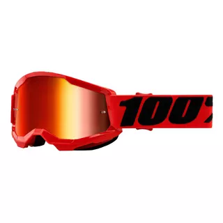 Goggles 100% Strata 2 Red Motocross Downill Mica Rojo