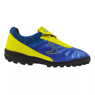 Botin Cal-se Papi Futbol Adulto Azul Y Amar Fluo 47/48 13 14