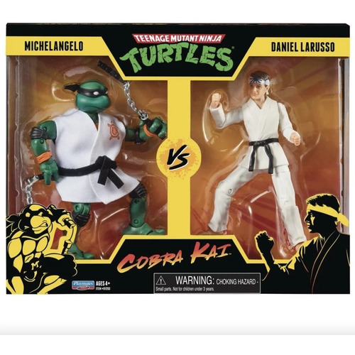 Tortugas Ninja Mutante Michelangelo Y Daniel Larusso Kobra K