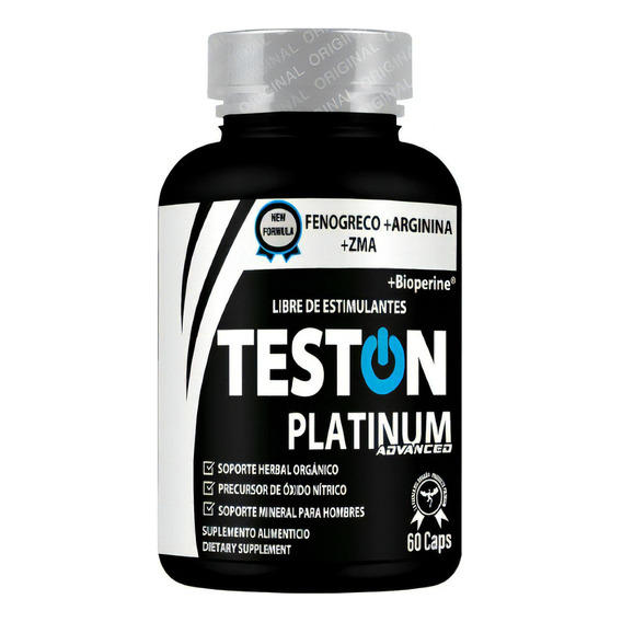 Teston Platinum Advanced 60 Cápsulas Sin Sabor Muscle Goodness