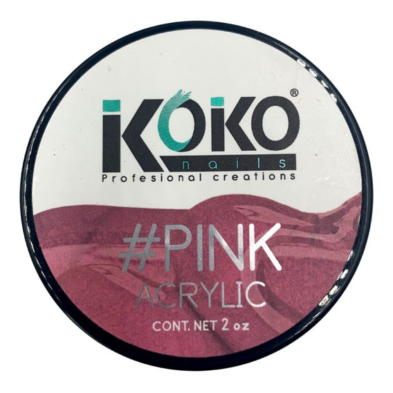 Koko Nails Polvo Acrílico Básico Para Uñas. 2 Onzas. Elige Color Rosa