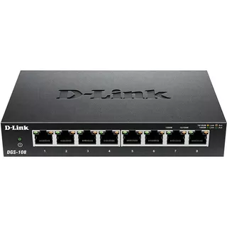 D-link Ethernet Switch, 8 Puertos Gigabit Dgs-108