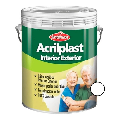 Pintura Látex Acrilplast Interior/exterior 10 Lts 