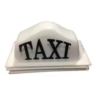 Aviso De Taxi Casco Blanca Mini Y Medianos